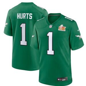 Nike Jalen Hurts Eagles Super Bowl LVII Jersey NFL Football  XL Green New W Tags